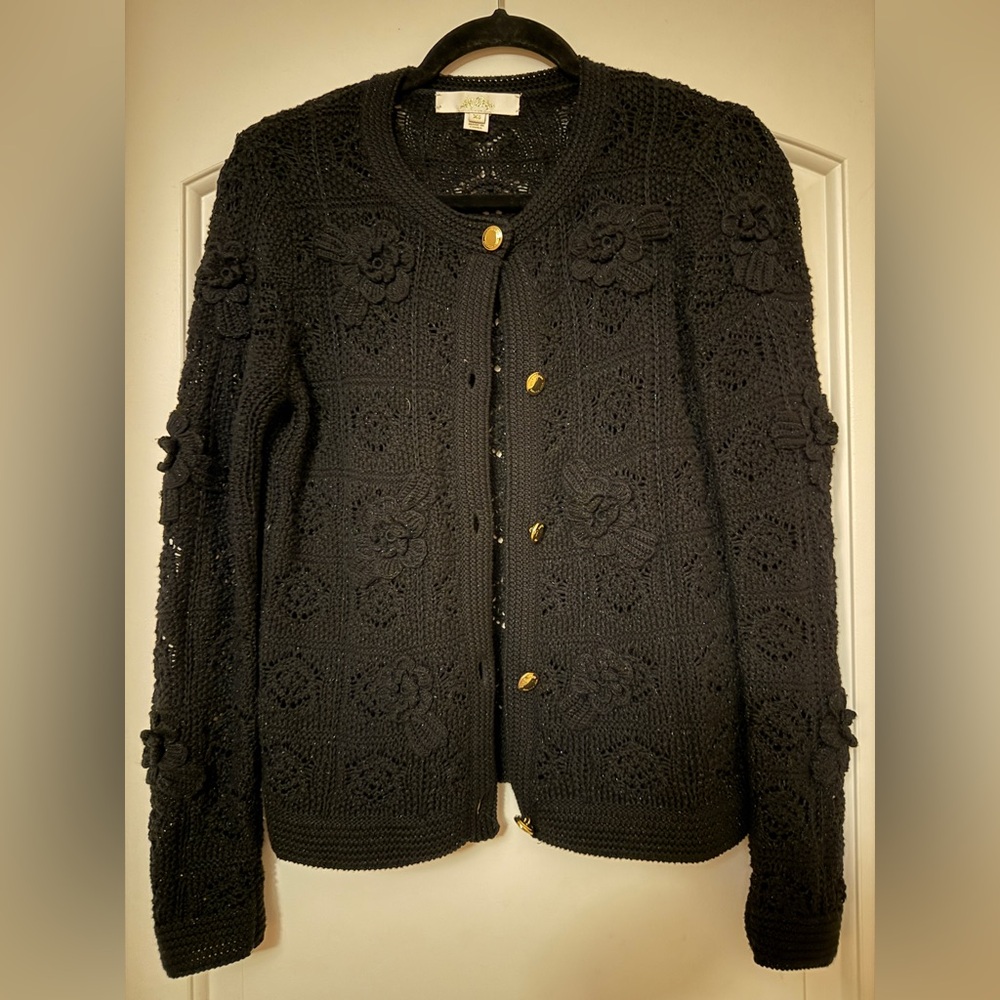 Lilly Pulitzer Lenalie Cardigan in Black